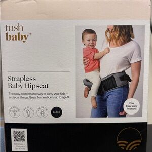 TushBaby Black Strapless Baby Hipseat